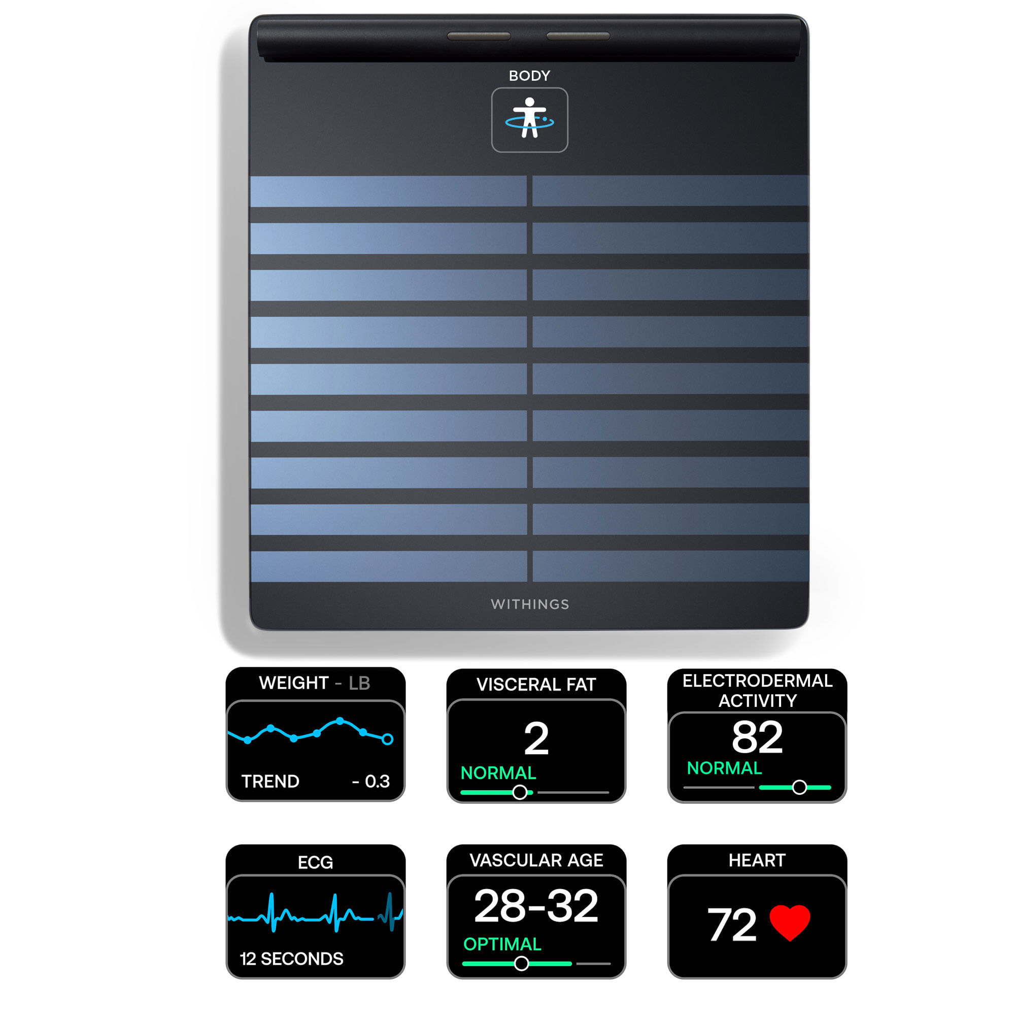 健康管理・計測計 Withings BODY SCAN Amazon.com: WITHINGS Body Scan - Smart Scale with Segmental