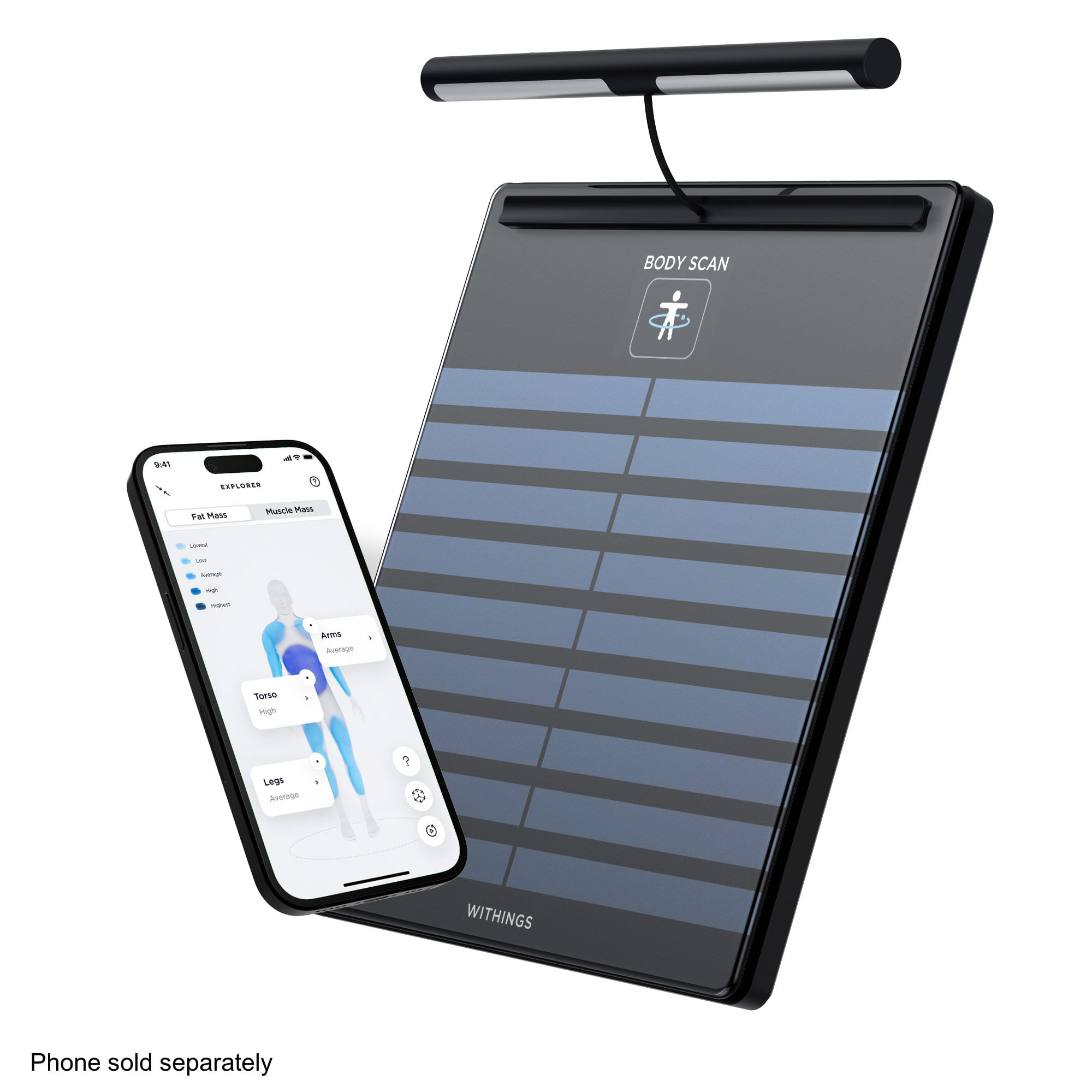 健康管理・計測計 Withings BODY SCAN Withings Body Scan – Black - watchesonline.com