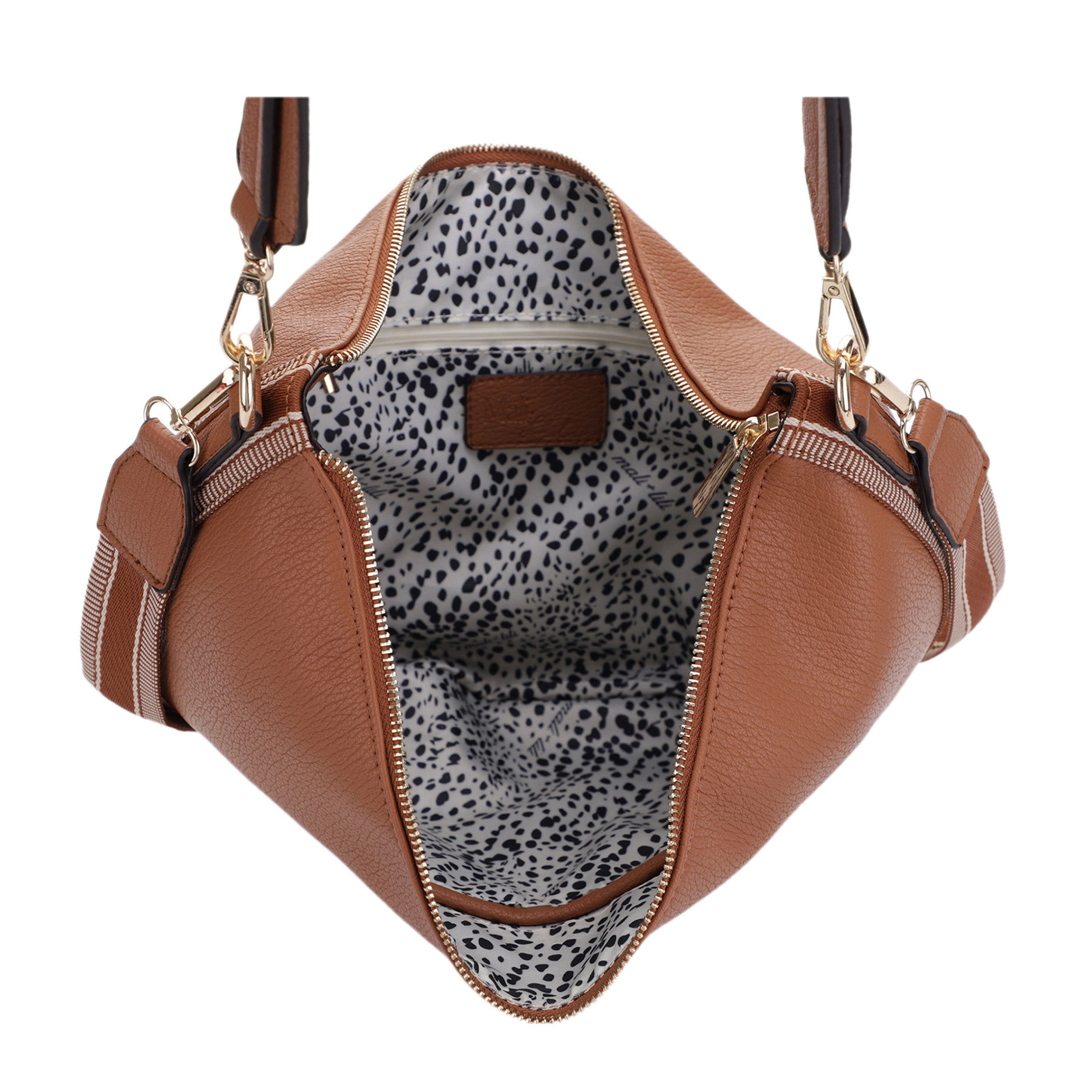 Megan Vegan Leather Hobo Sling With Webbing | Cosmopolitan Shop