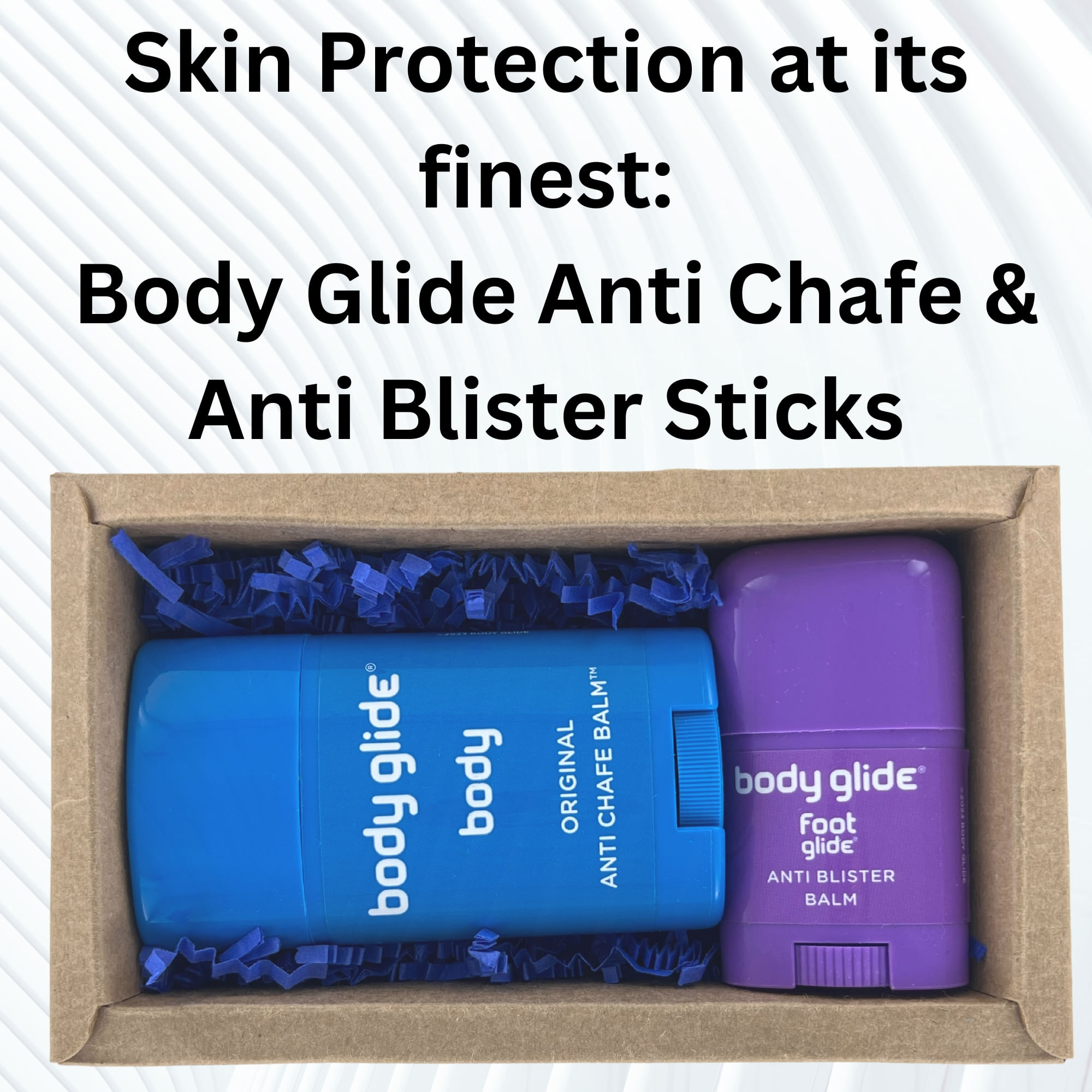 Body Glide Body Anti Chafing Stick & Foot Glide Anti Blister Stick Gift
