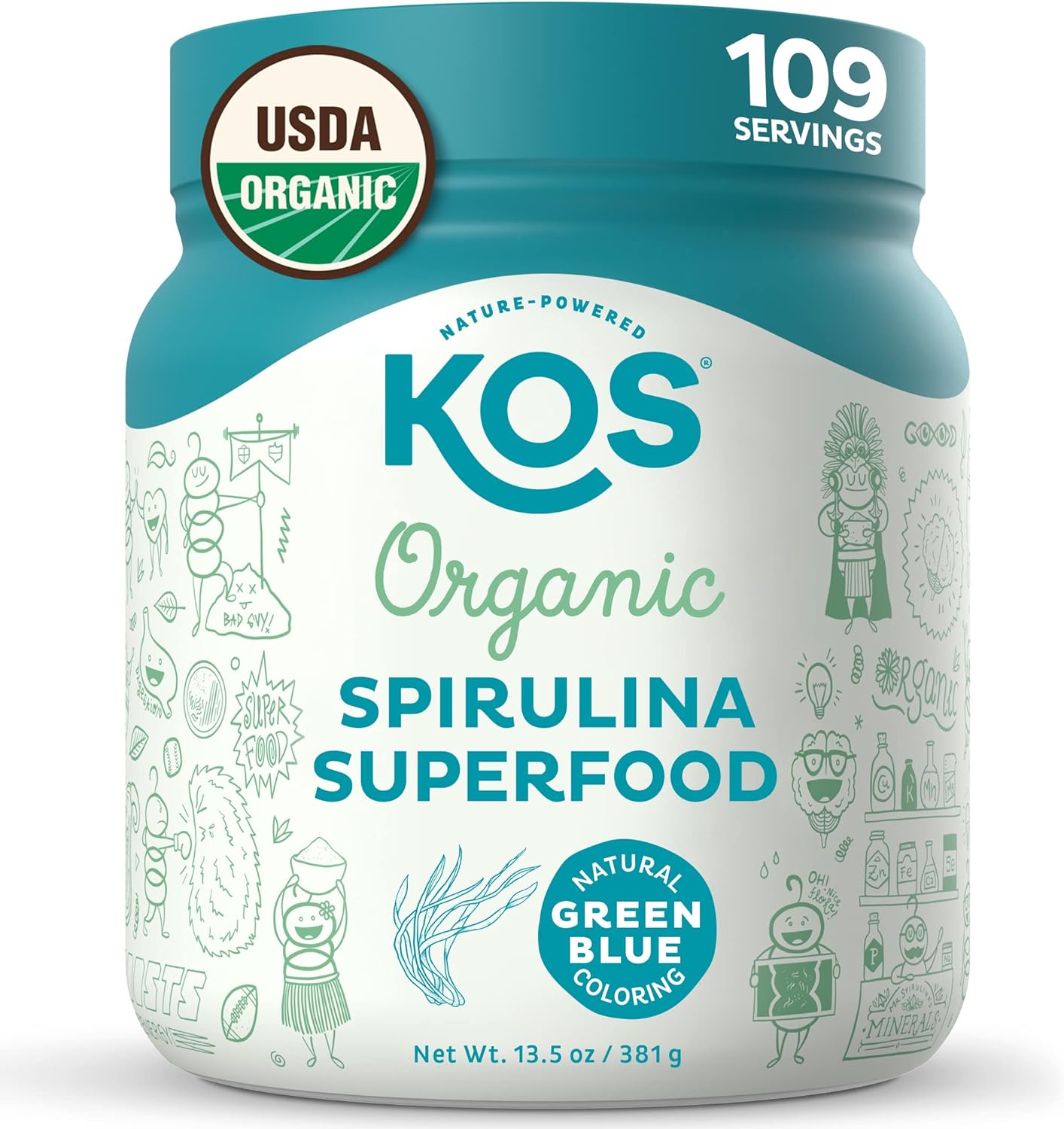 Kos Organic Spirulina Powder Green Blue Cosmopolitan Shop