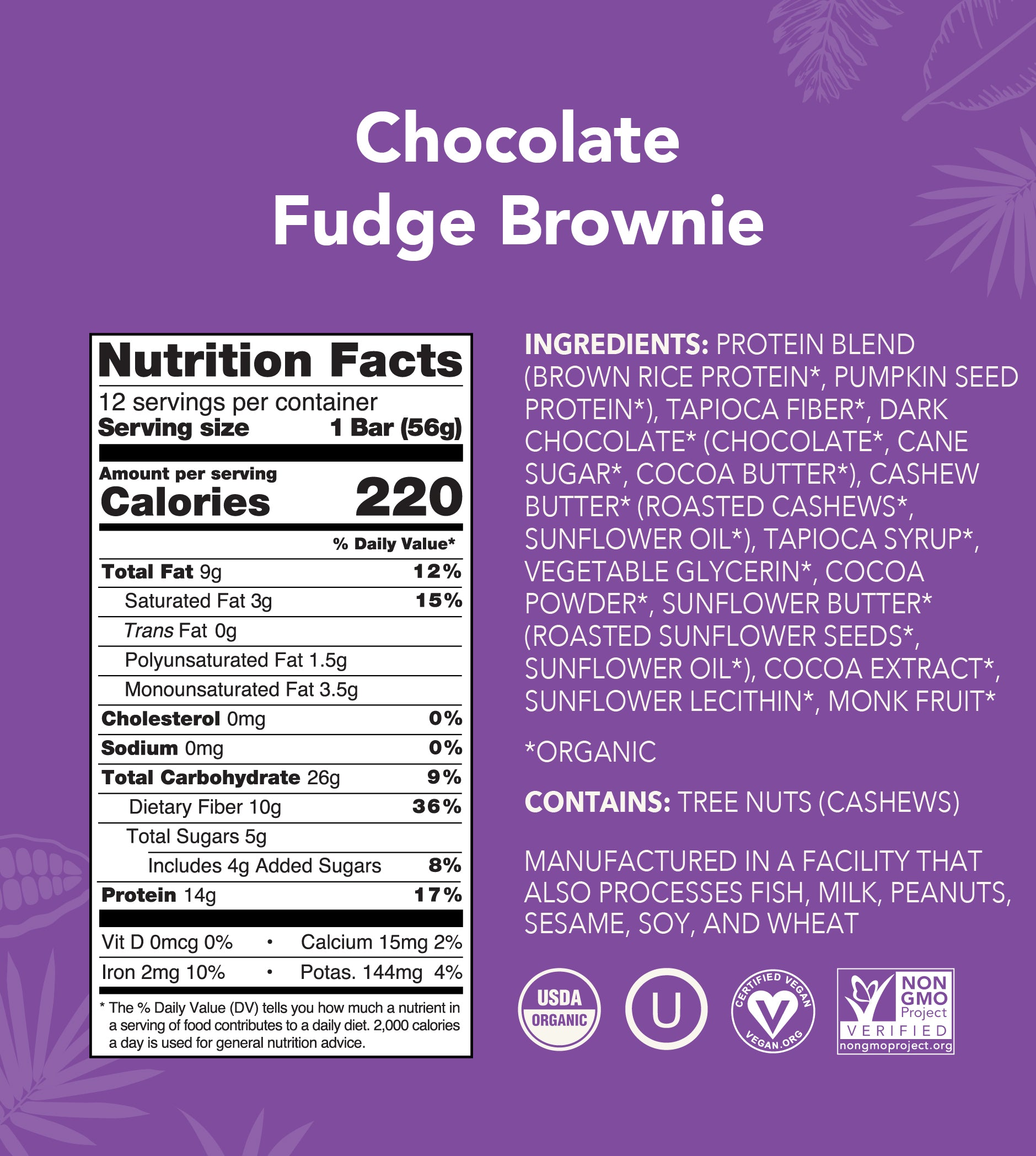 Chocolate Fudge Brownie Protein Bar | Cosmopolitan Shop