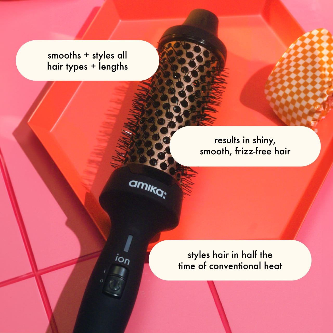 Blowdrying Brush Amika Round Brush Blow Dryer Amika How To Use A