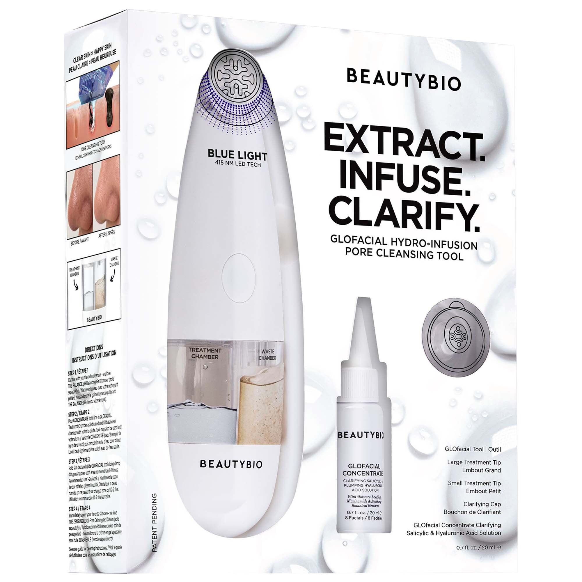 Beauty Bio Extract hotsell Infuse Clarify Hydto-Infusion Pore Cleansing Tool