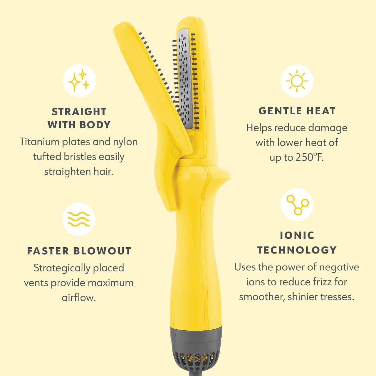 Must Go ‼️ Drybar The 2024 Brush Crush Straightener. Read Description Below