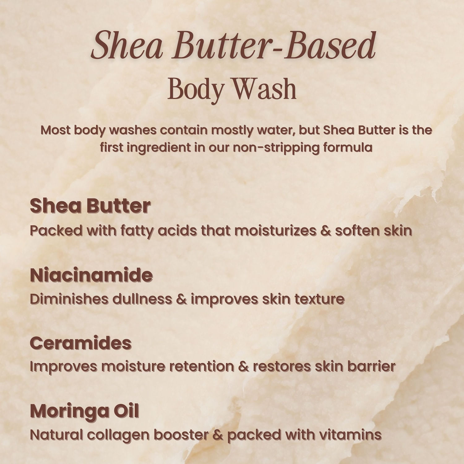 Mini Moisturizing Butter Cream Body Wash - Non-stripping