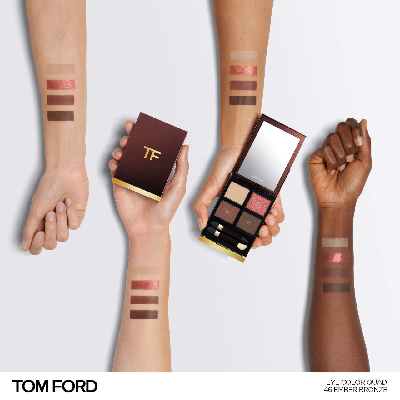 Tom Ford hot Creme Eyeshadow quad in Smokey Quartz and Tiger Eye