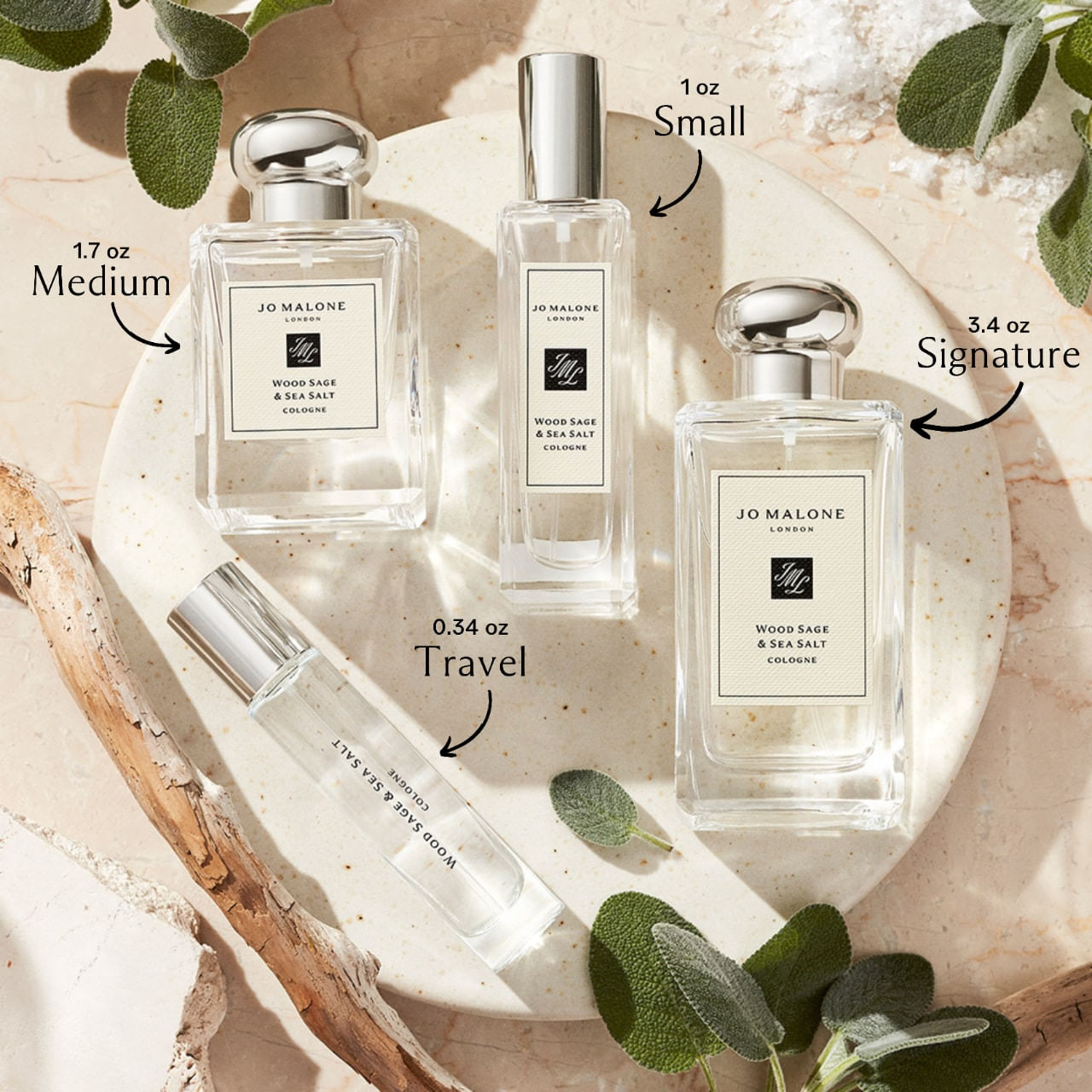 Amazon.com : Jo Malone Wood Sage & Sea Salt Cologne Spray