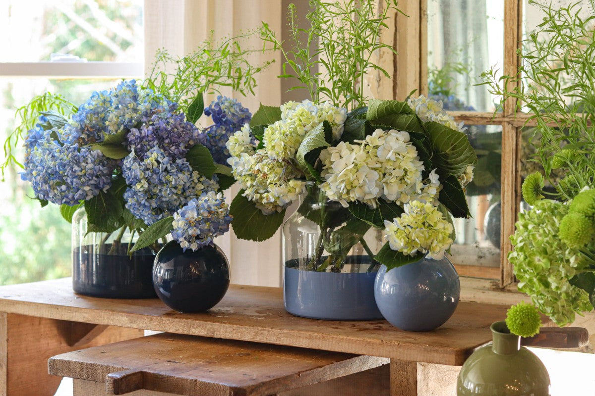 Denim Colorblock Flower Vase | Cosmopolitan Shop