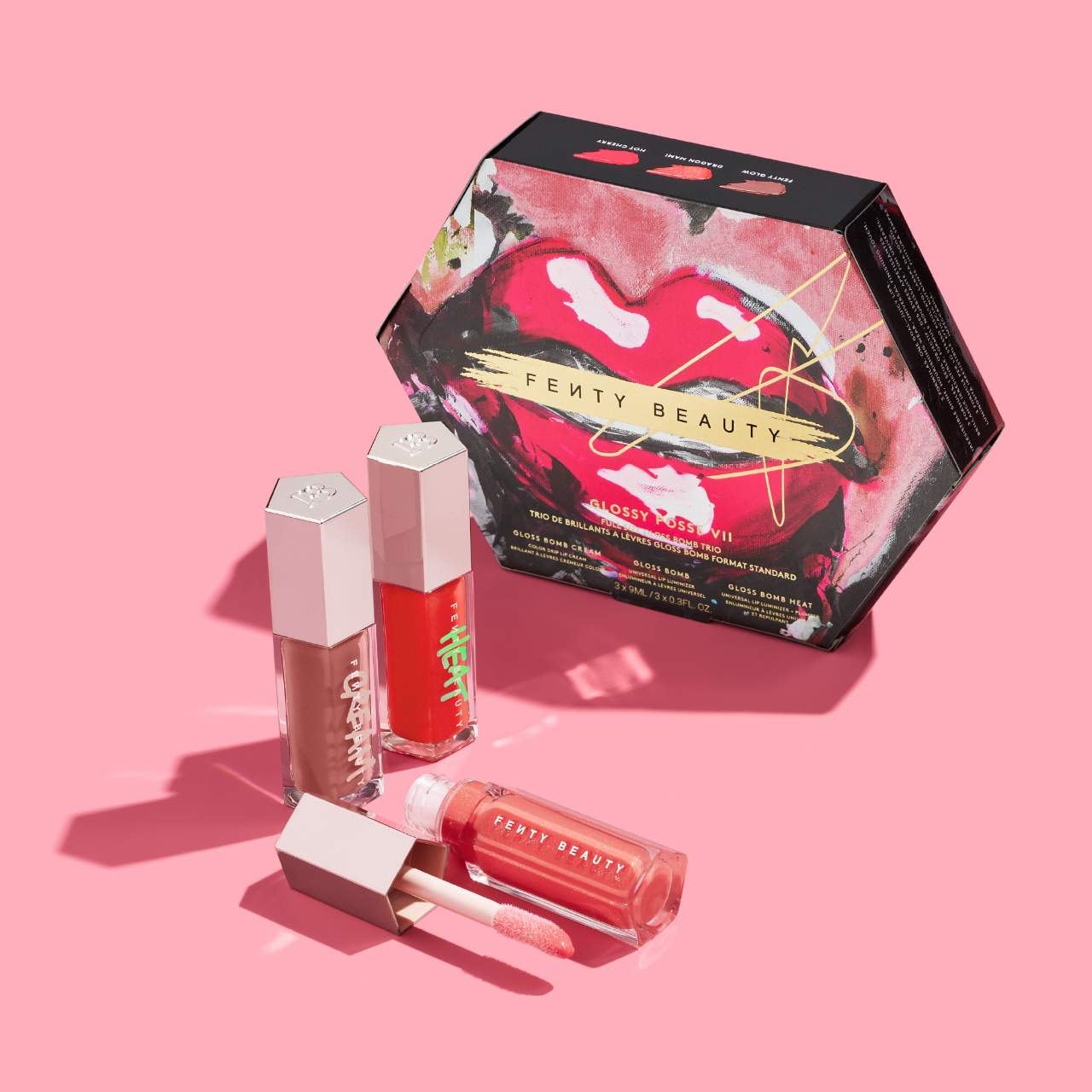 Fenty Beauty Glossy Posse VII セット Fenty Snackz by Fenty Beauty by Rihanna Glossy Posse VII