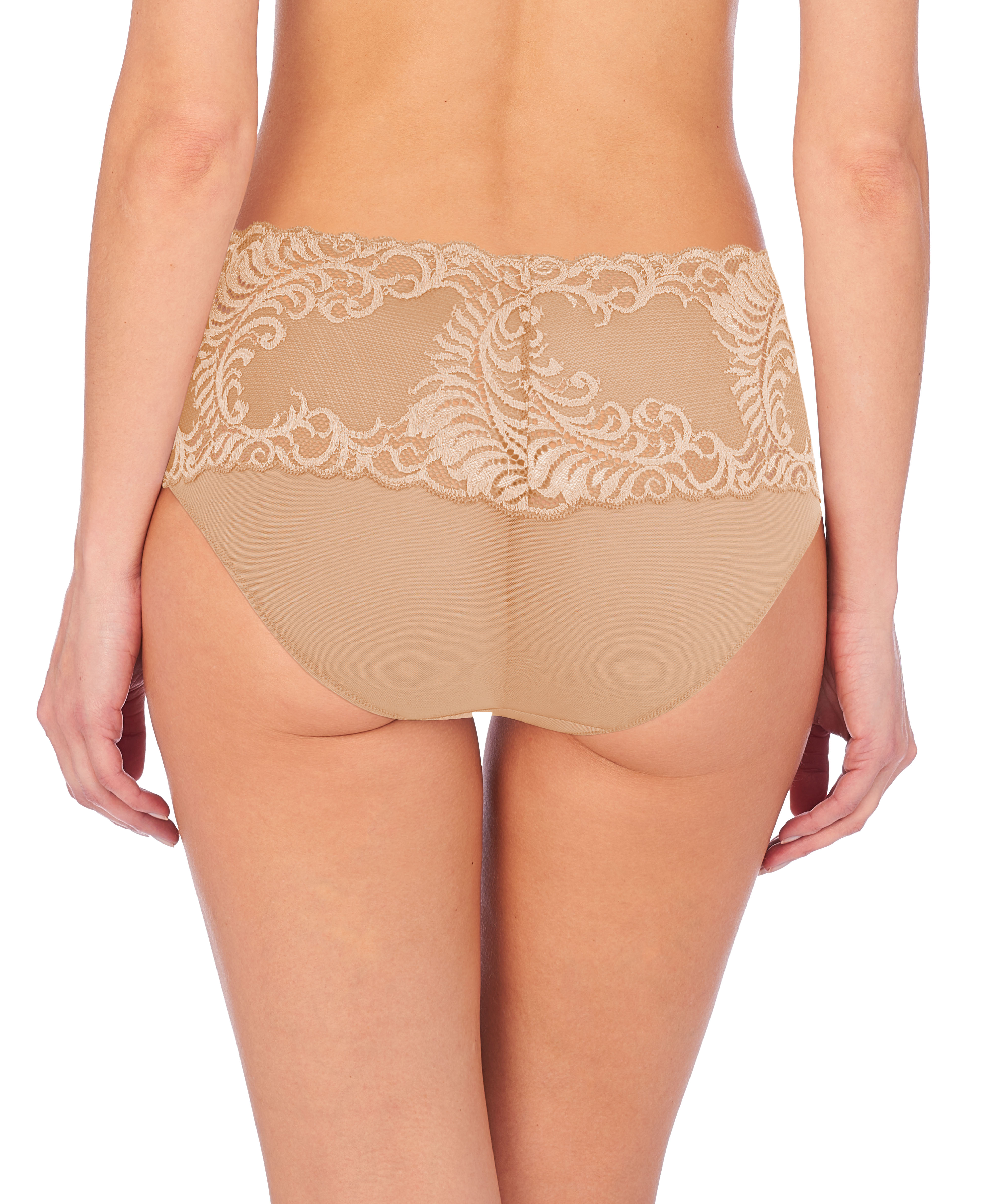natori Women's Feathers Full Coverage High Rise Brief