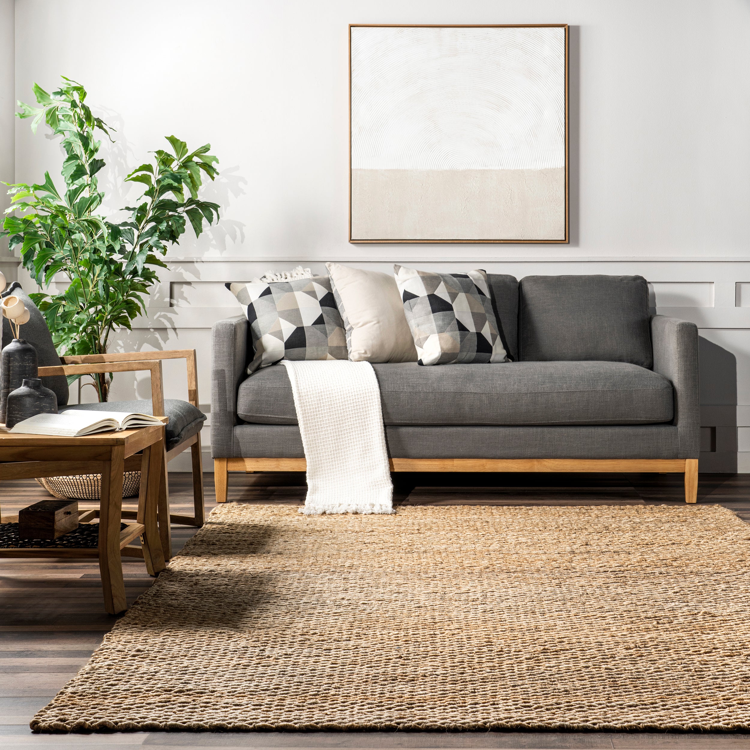 Hailey Hand Woven Jute Area Rug | Cosmopolitan Shop