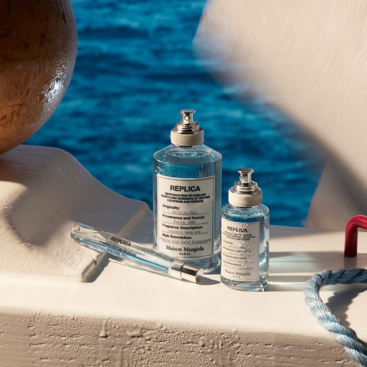 【新品、本物、当店在庫だから安心】 Replica' Sailing With Spray Travel Toilette De Eau Day 香水(ユニセックス)