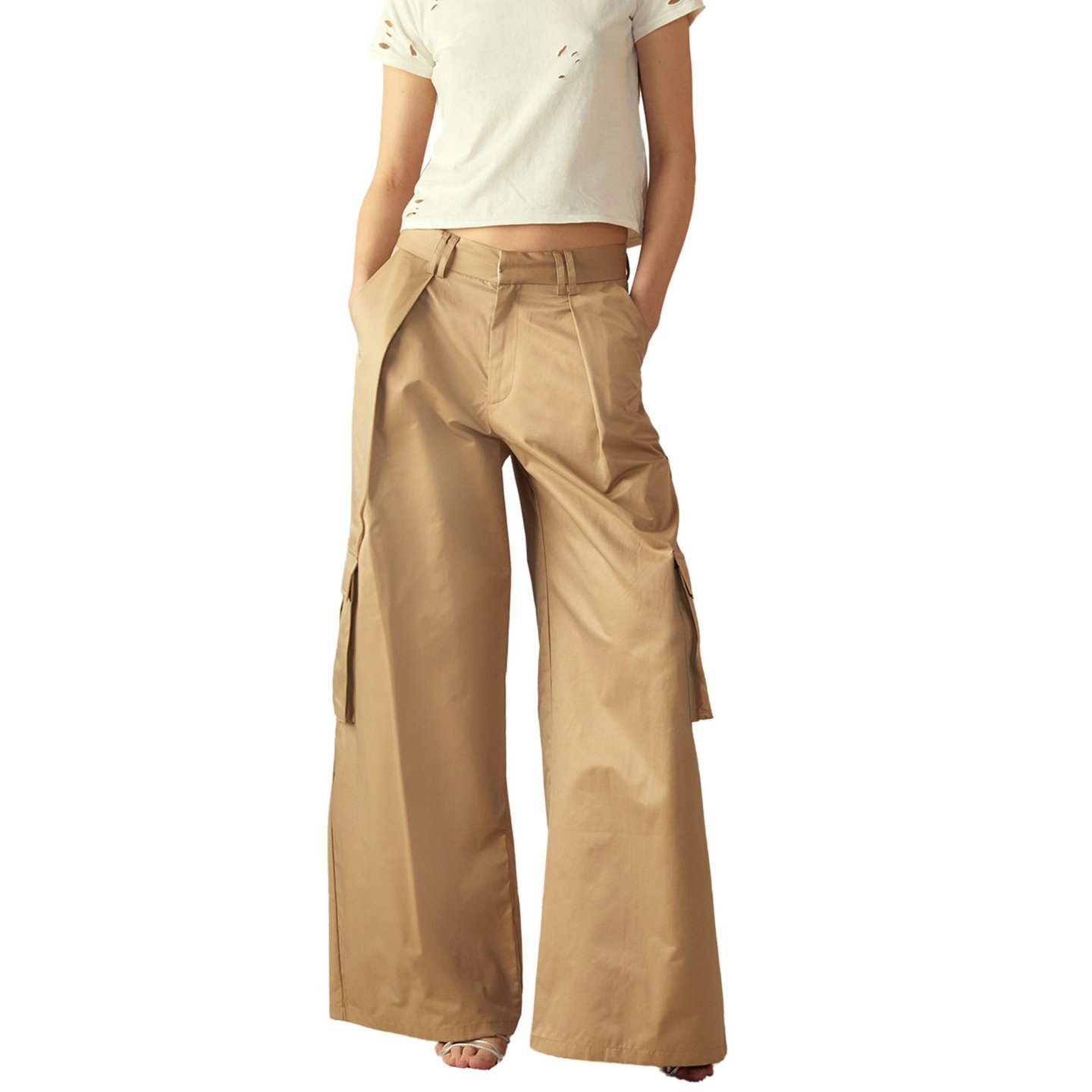 ★お求めやすく価格改定★ High-Waist Shop Cosmopolitan | Pants Cargo Leg Wide パンツ
