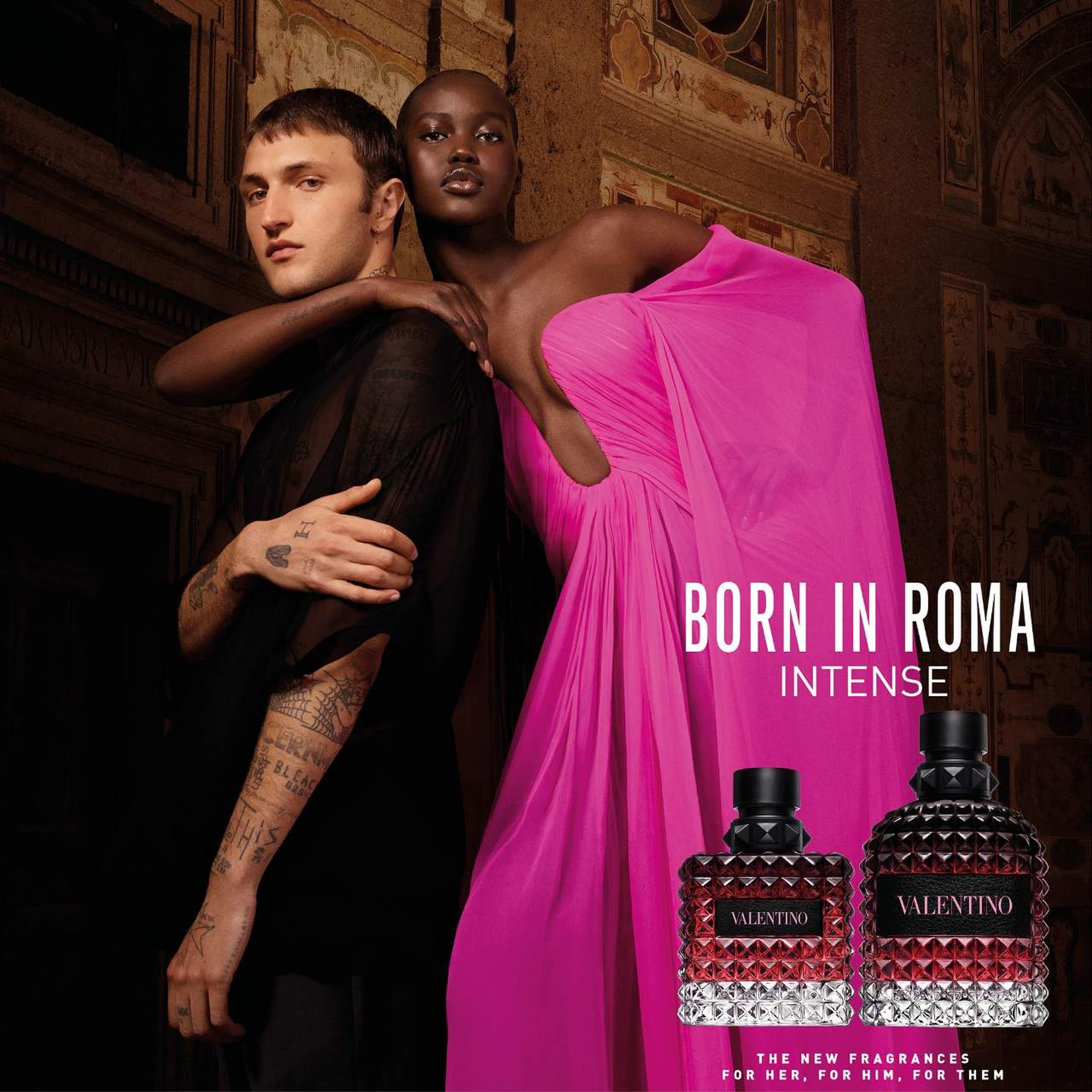 Uomo Born In Roma Intense Cologne Set | Cosmopolitan Shop