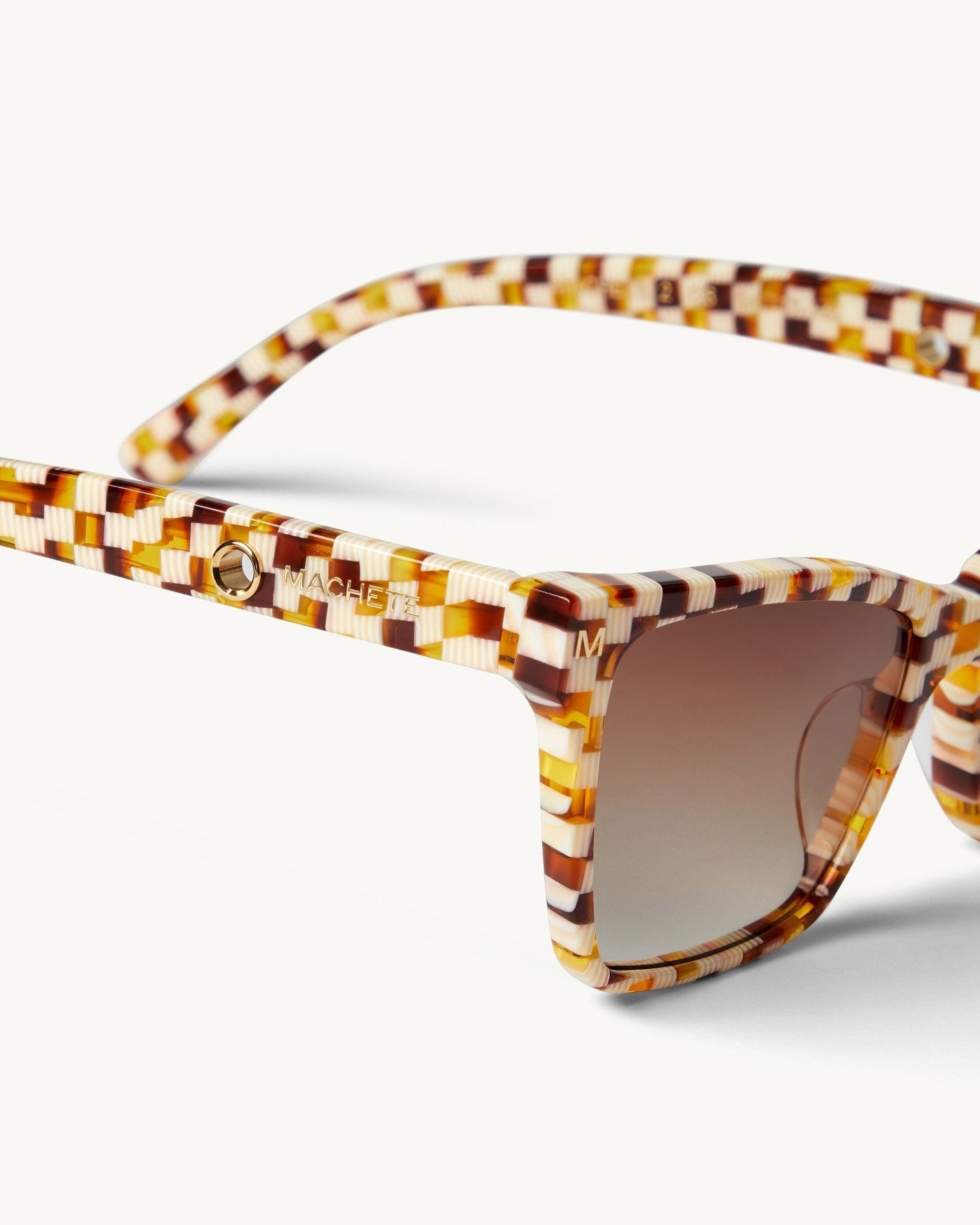 Sally Sunglasses - Tortoise Checker | Cosmopolitan Shop