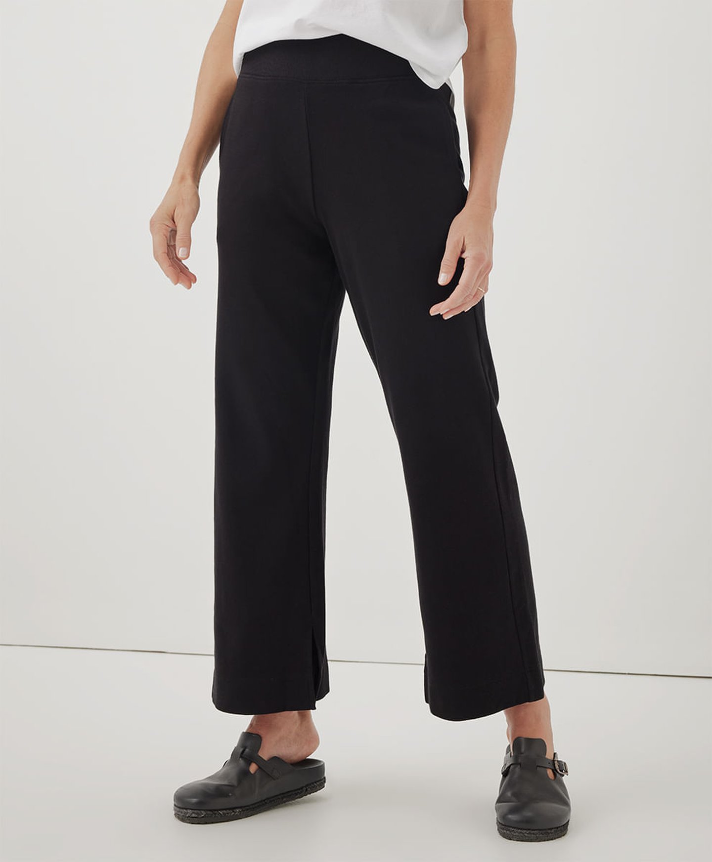 【INCHANT ME】315 Cotton Semi Wide Pants Crepe Everywhere Pant | Off White – Enza Costa