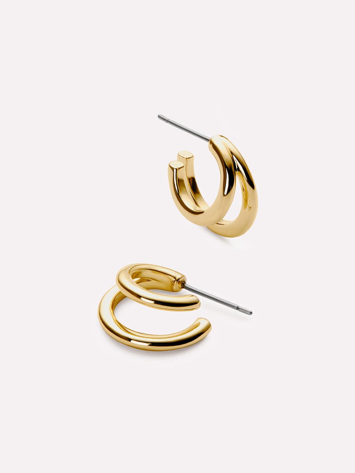 SALUT DE MIEL☆韓国ピアス☆DOUBLESOLAR EARRING SBE322 Sea of Beauty. Kissing Double Pearl Long Threader